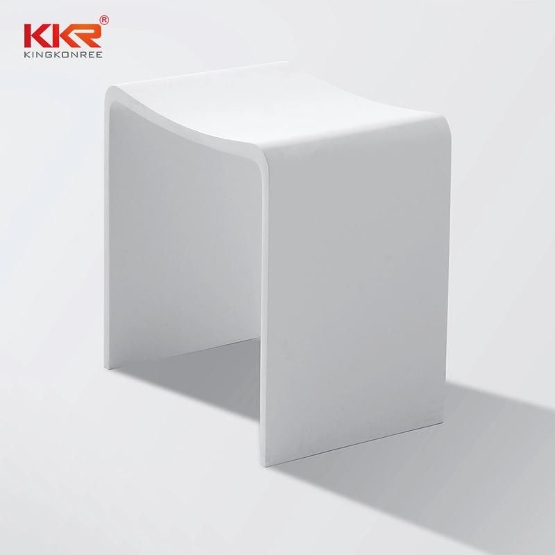 Bathroom Shower Seat Shower Bench Freestanding Solid Surface Stone Shower Stool