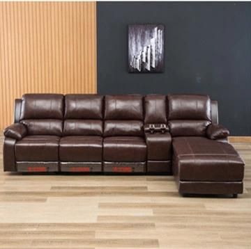 Home Theatre Furniture Furnishing 1+2+3 Combination Electric Leather Sofa Sets