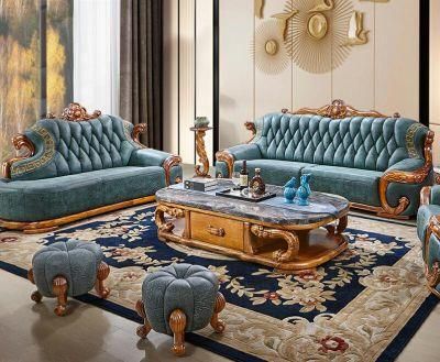 Wooden Sofa Leather All Solid Wood Combination Living Room Villa Furniture Custom Leather Art Decoration