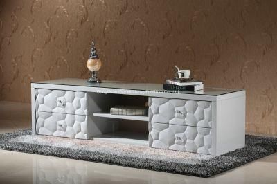 Two Doors Storage, Modern TV Stand for Living Room Furniture