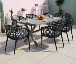 UV Resistant Outdoor Garden Classic Patio Rattan Wicker Leisure Balcony Rope Chair Furniture