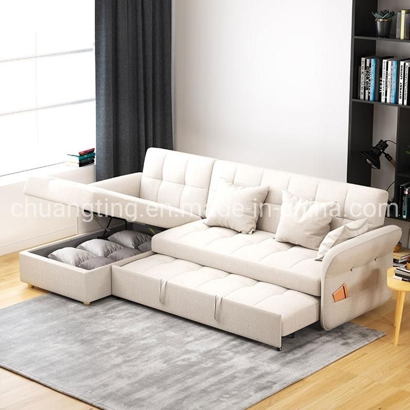 New Design Sofa Bed with Adjustable Armrest