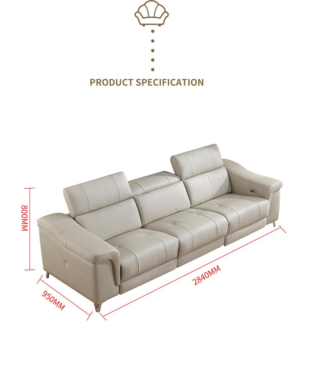 2022 Hot Sale Living Room Fabric Reclining Sofa Home Furniture