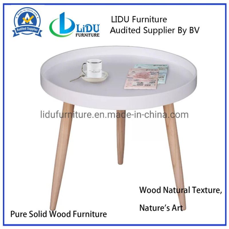 White Round Tray Coffee Table Modern Round Coffee Table