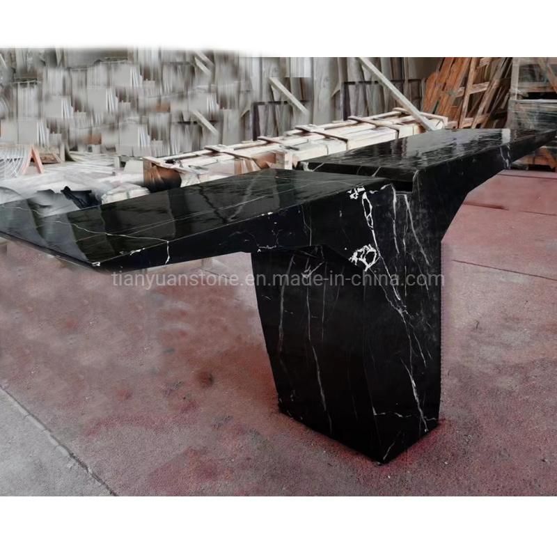 Marble Table Irrgular Solid Purple Marble Table for Home and Mock Room Decoration