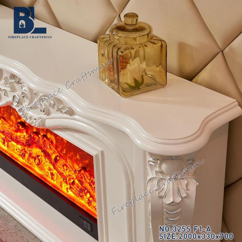 Write Decorative Electric Fireplace Mantel Shelf TV Stand with Heaters Mantel Wood Burning Stove