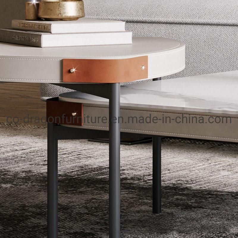 Fashion Steel Coffee Table with Marble Top for Home Furniture