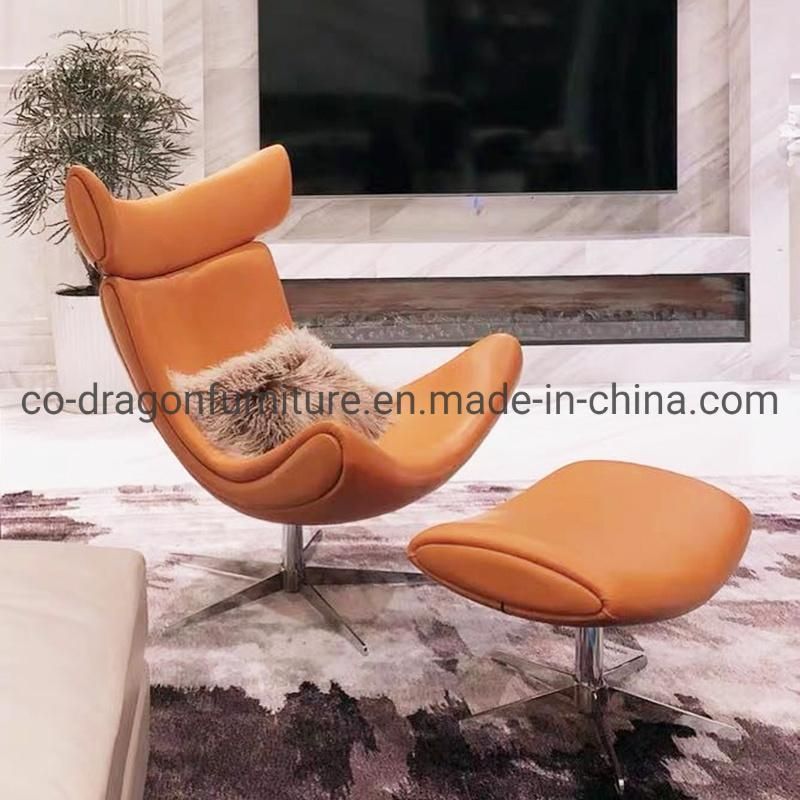 Modern Home Furniture Metal Legs Leather Living Room Sofa Chair