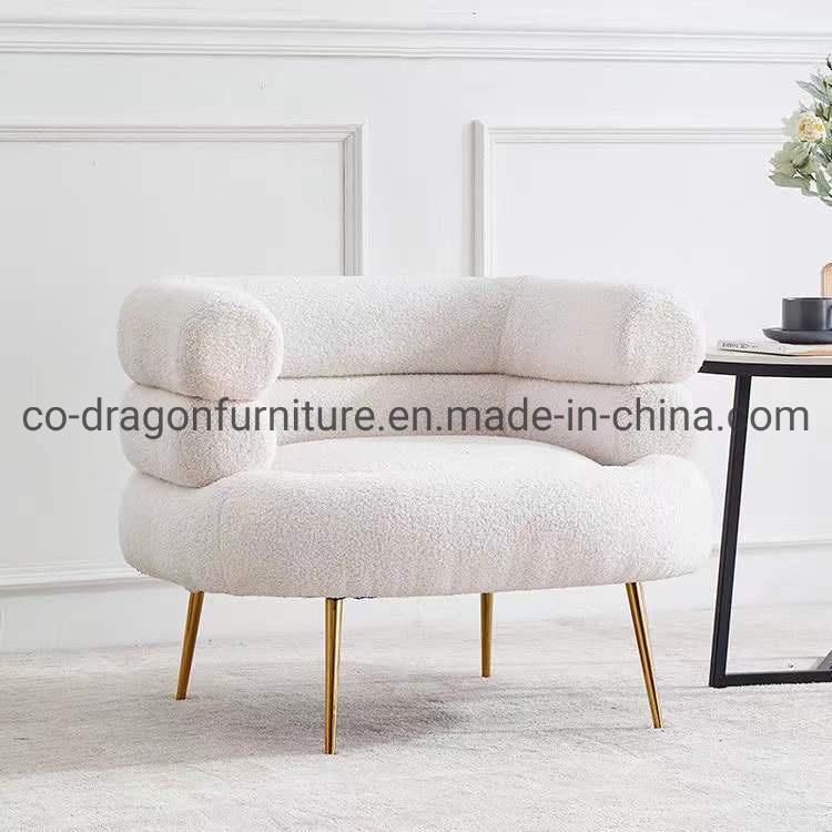 Modern Fabric Leisure Chair with Metal Legs for Home Furniture