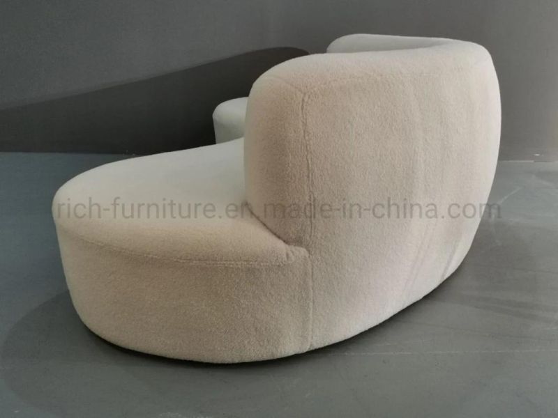 European Style Modern Home Furniture Golden Legs Velvet Sofa for Living Room Hotel Lobby