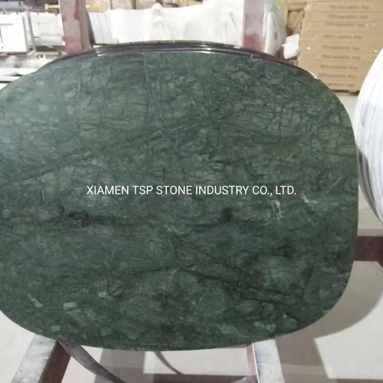 Black Fossil Marble Stone Table Top