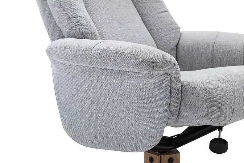 Jky Furniture Adjustable 8 Points Vibration Massage Fabric Leisure Recliner Chair with Ottoman for Living Room