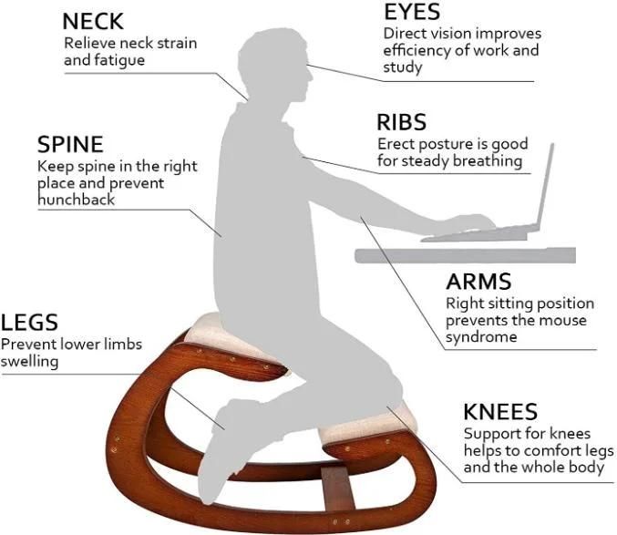 Posture-Holding Chairs Study Chair for Use with Desks