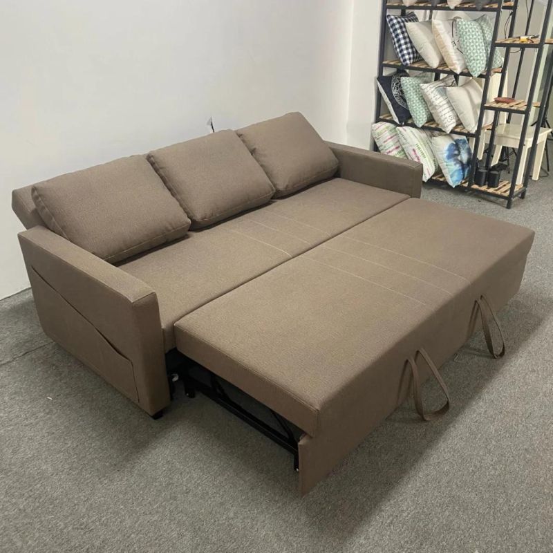 Modern Scratch Resistant Fabric Hotel Bedroom Leisure Folding Sofa Bed