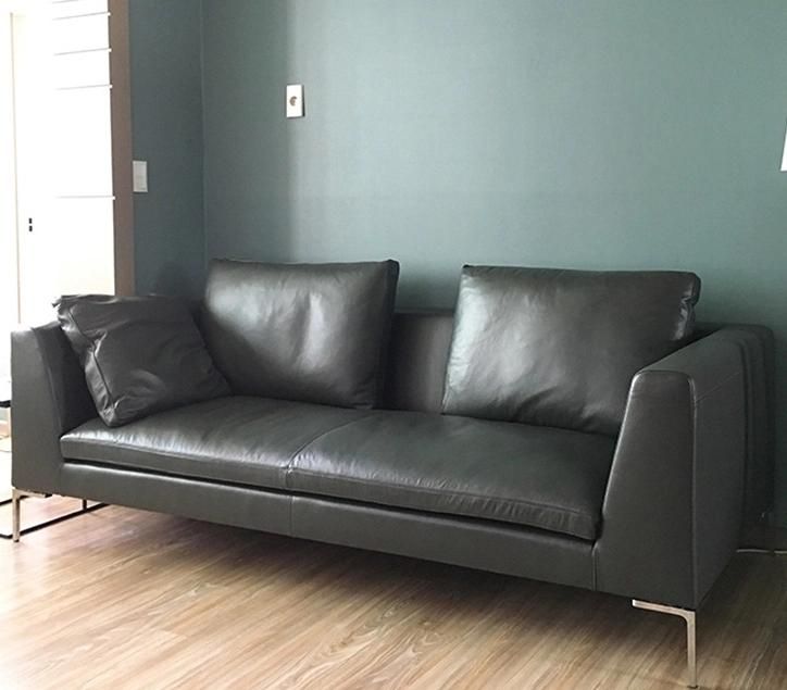 European Style Leather or Fabric Upholstery Couch Living Room Couch