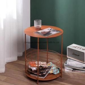 Vintage Metal End Table Living Room Modern Furniture Side Table