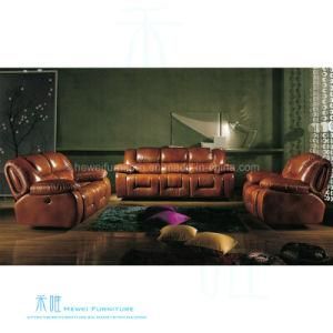 Modern Leather Recliner Sofa Set for Home Theater (DW-08S)