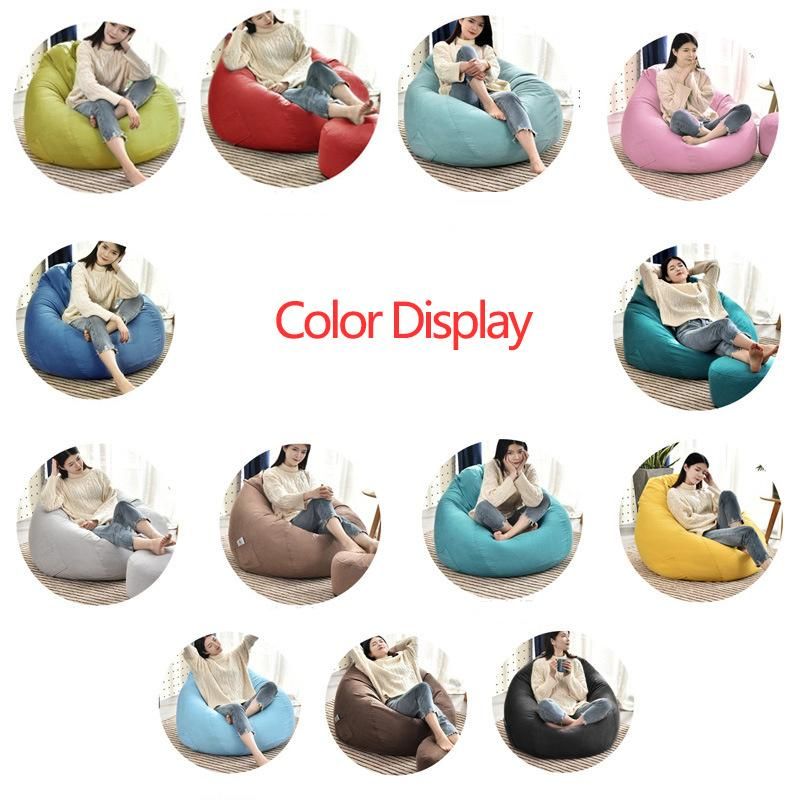 Leisure Fluffy Comfortable Coffee Lazy Lounger Bean Bag Sofa Chair