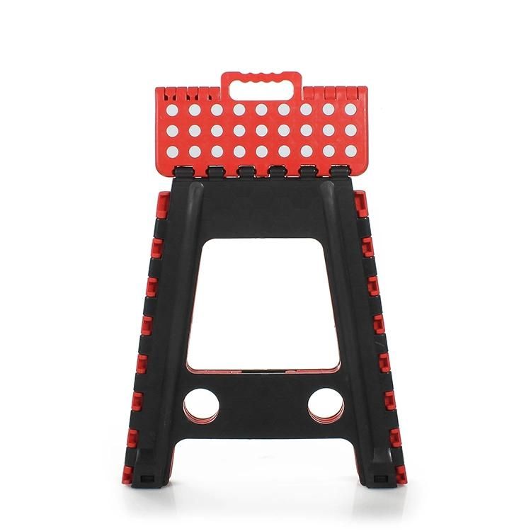 Portable 45cm High Plastic Folding Stool for Family Use