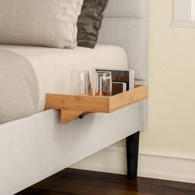 Bamboo Bedside Tray Home Modern Floating Eco-Friendly Clamp-on Bamboo Table