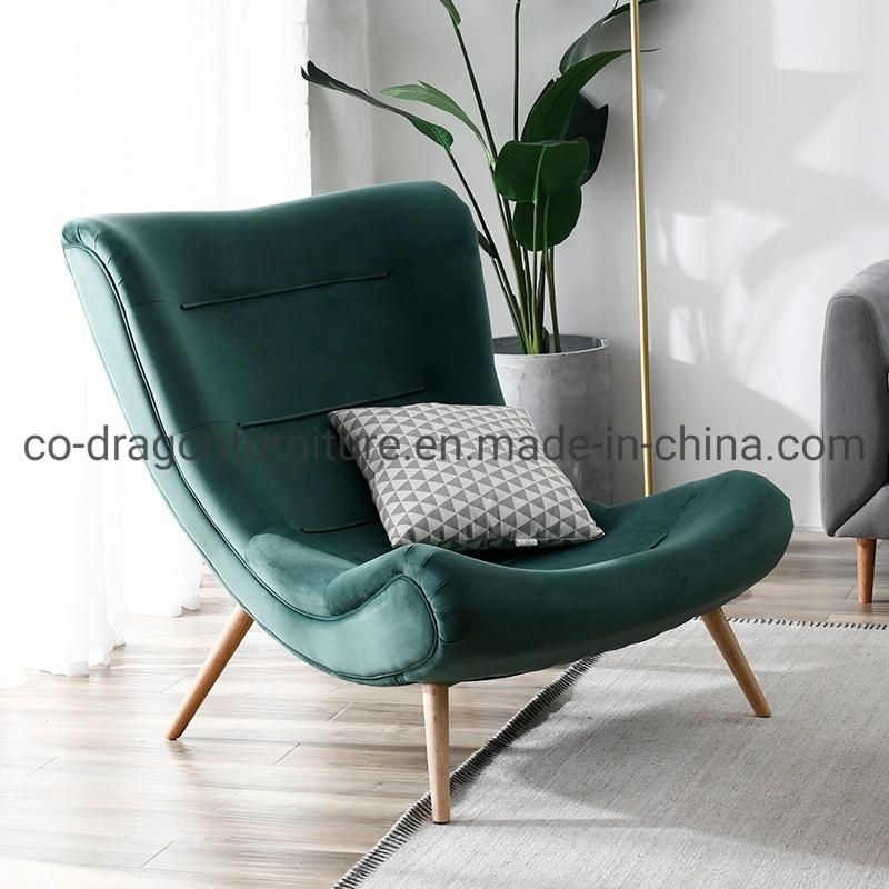 Hot Sale Home Furniture Fabric Simple Leisure Chair with Legs