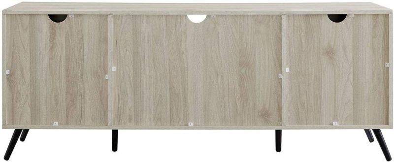 Modern Two Toned Grey Oak Finished Faux Wood TV Stand