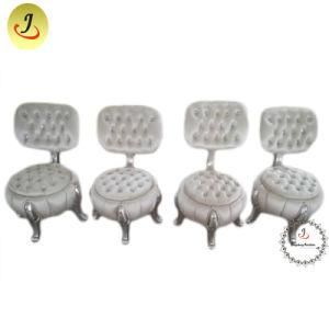 Luxury Royal French Style Sofa Stool Ottoman with Back