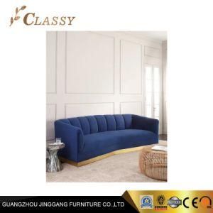 Luxury Modern Sofa Living Room Stainless Steel Base Sofa