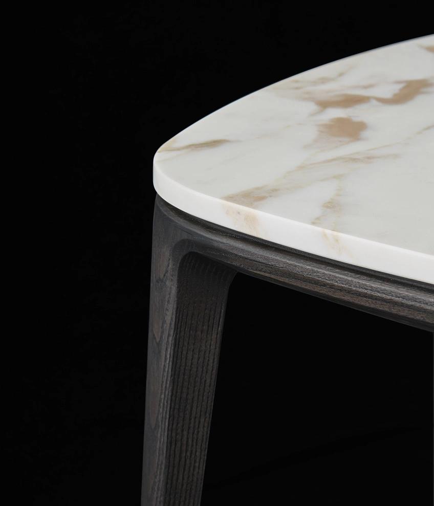 Henry, Coffee Tables, Solid Wood, Marble or Glass Top, Design in Home and Home and Hotel