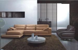 Modern Couch with Leather Sectional Modern Sofa