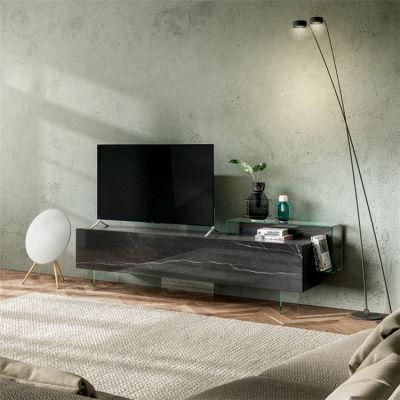 Commercial TV Cabinet with LED Original TV Wall Cabinet Modern Customized Wall TV Cabinet Small