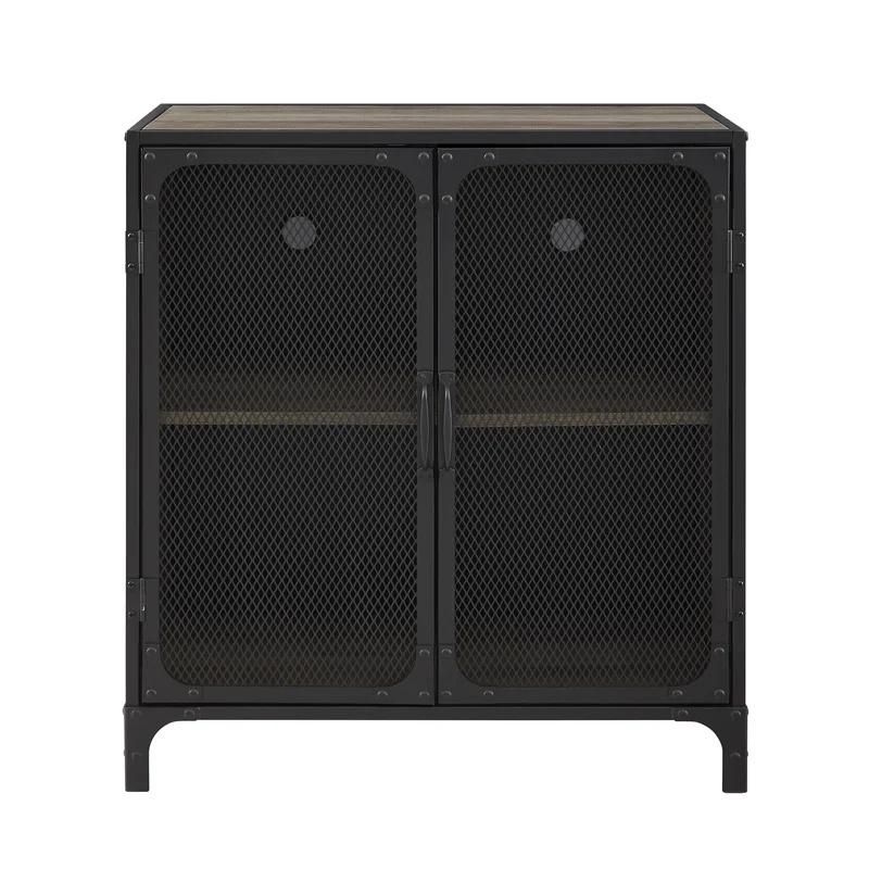 Home Storage Use Modern Metal Lockers with Foot 2 - Door Accent Cabinet