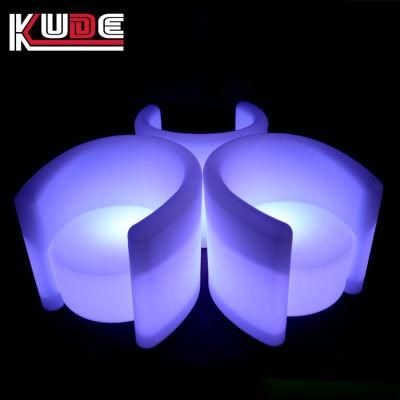 LED Illuminated Living Room Sofa Set Design Sofa