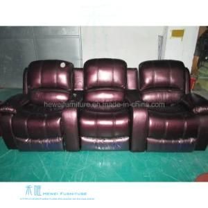 Modern Leather Recliner Sofa for Home Theater (DW-2372S)