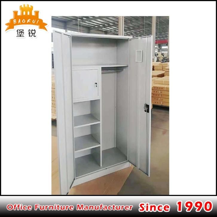 Fas-005 Grey Color Steel Chothes Wardrobe Dressing Locker Metal Cabinet