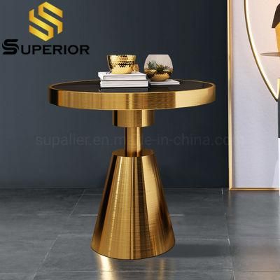 2020 Hotel Living Room Metal Gold End Table