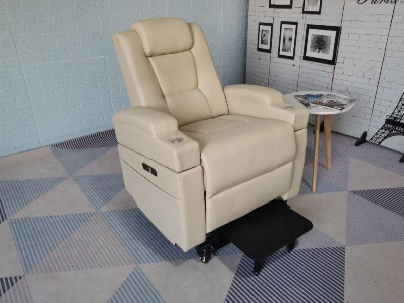 Jky Furniture Leather Power Electric Lift Chair with Heating and Rolling Massage