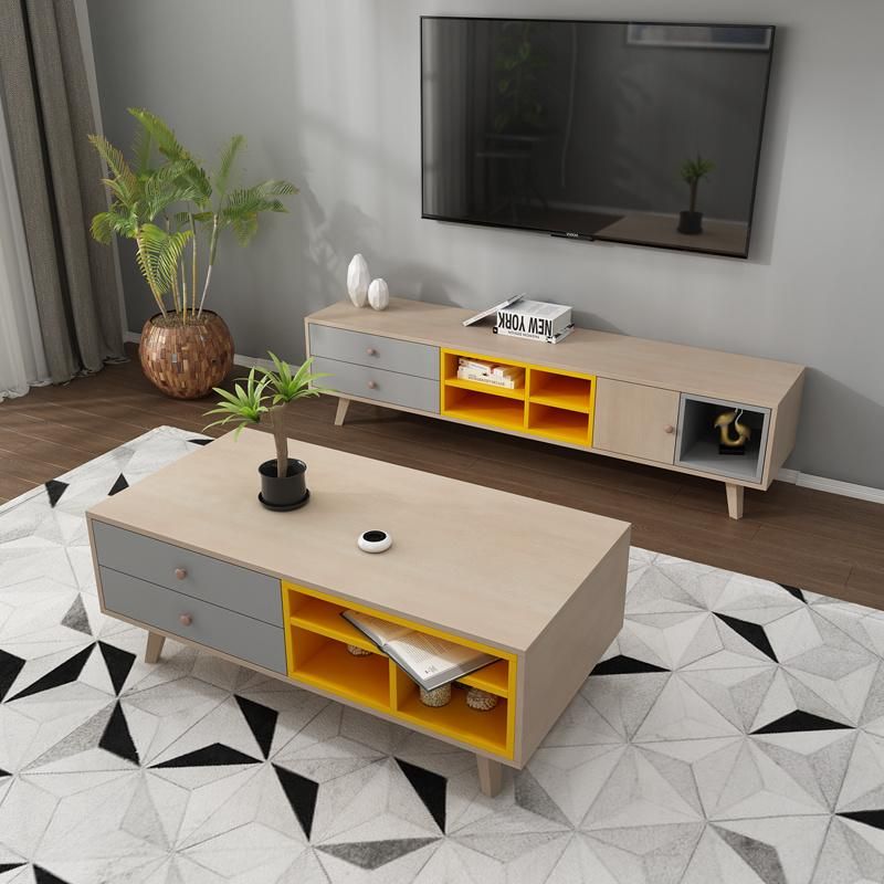 Fashionable Home Furniture Living Room Wooden Coffee Table (HX-8NR0658)