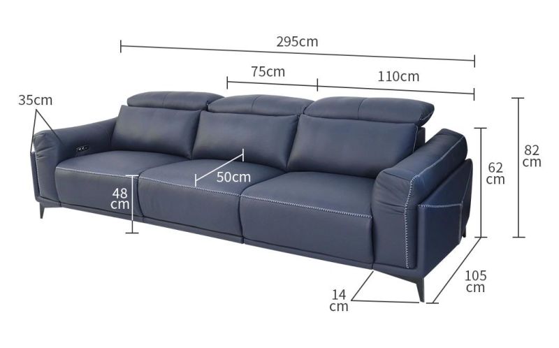 Premium Home Furniture Office Hotel L Shape Corner Leather Sofa