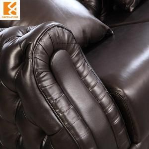 Luxury Classic American Style Leather Sofa for Home and Hotel