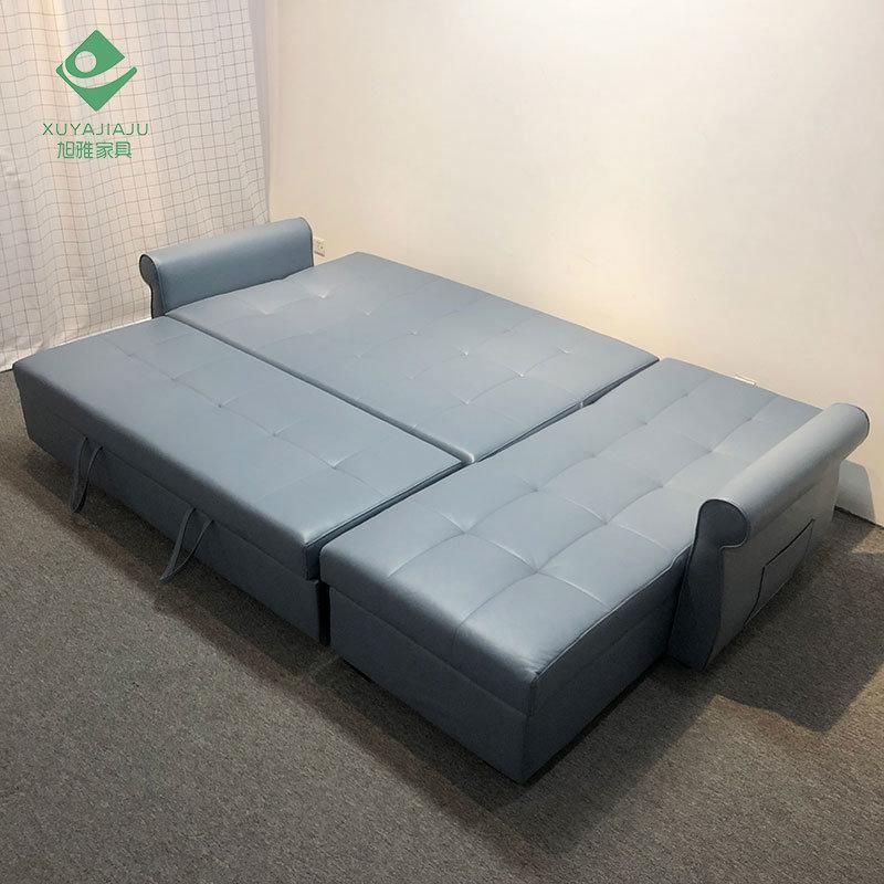 L Shape Sofa Set Custom Made Storage Adjustable Folding Sofa