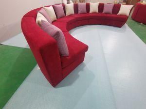 2021 New Customized Half Circular Hotel Sofa in Red Fabric