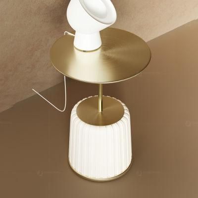 Luxury Mirror Gold Stainless Steel Night End Side Table