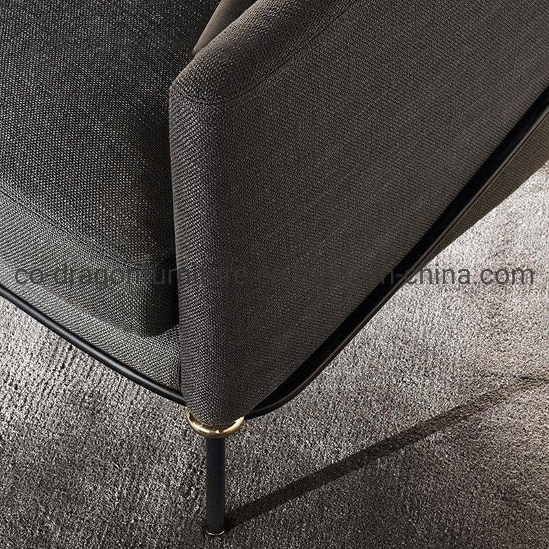 Fashion Luxury Home Furniture Fabric Leisure Sofa Chair with Arm