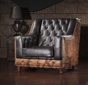 Classic Vintage Chesterfield Leather Sofa