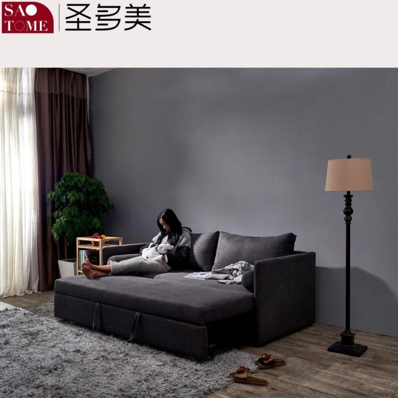 Modern Grey Multifunctional Sofa Bed