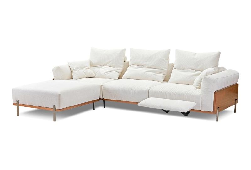 Tomo Leisure Wooden Sectional Living Room Home Dubai Furniture Fabric Sofa