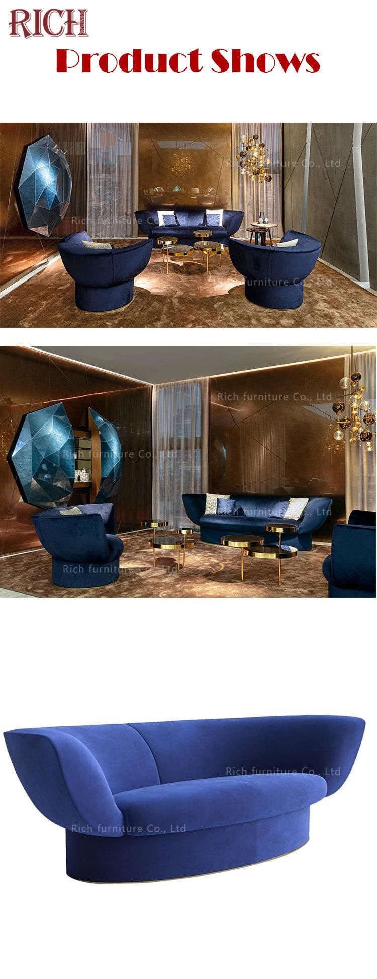 Wohnzimmer Sofa Fashion Modern Couches Lounge Living Room Furniture Sofa Modern Velvet Sofa Navy Blue Velvet Settee