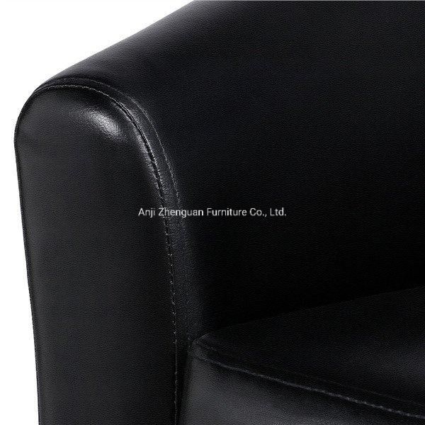 Hot Selling Leather Tub Wood Leisure Lounge Chair with Armrest (ZG19-001)