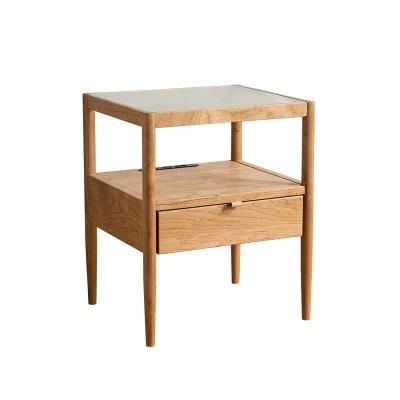 Bedside Table for Home Furniture Bedroom Organizer 2 Layers Nightstand with Drawer Bedside Table Drawer Cabinet